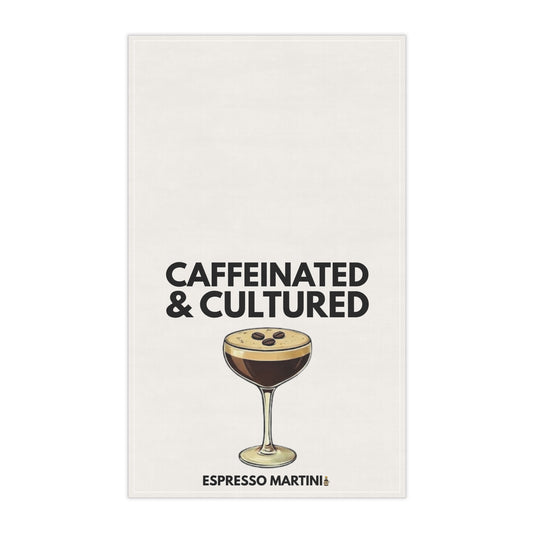 Caffeinated & Cultured Espresso Martini Tea Towel