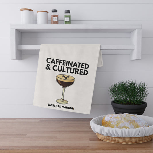 Caffeinated & Cultured Espresso Martini Tea Towel